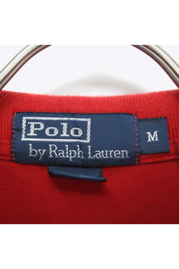 S/S EMBROIDERY LOGO POLO SHIRT / RED【SIZE:M USED】