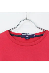 MADE IN USA 90'S L/S POCKET T-SHIRT / RED [SIZE: XL USED]