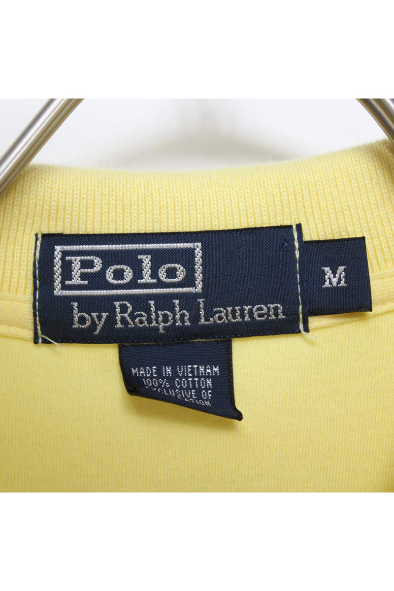 S/S EMBROIDERY LOGO POLO SHIRT / YELLOW【SIZE:M USED】