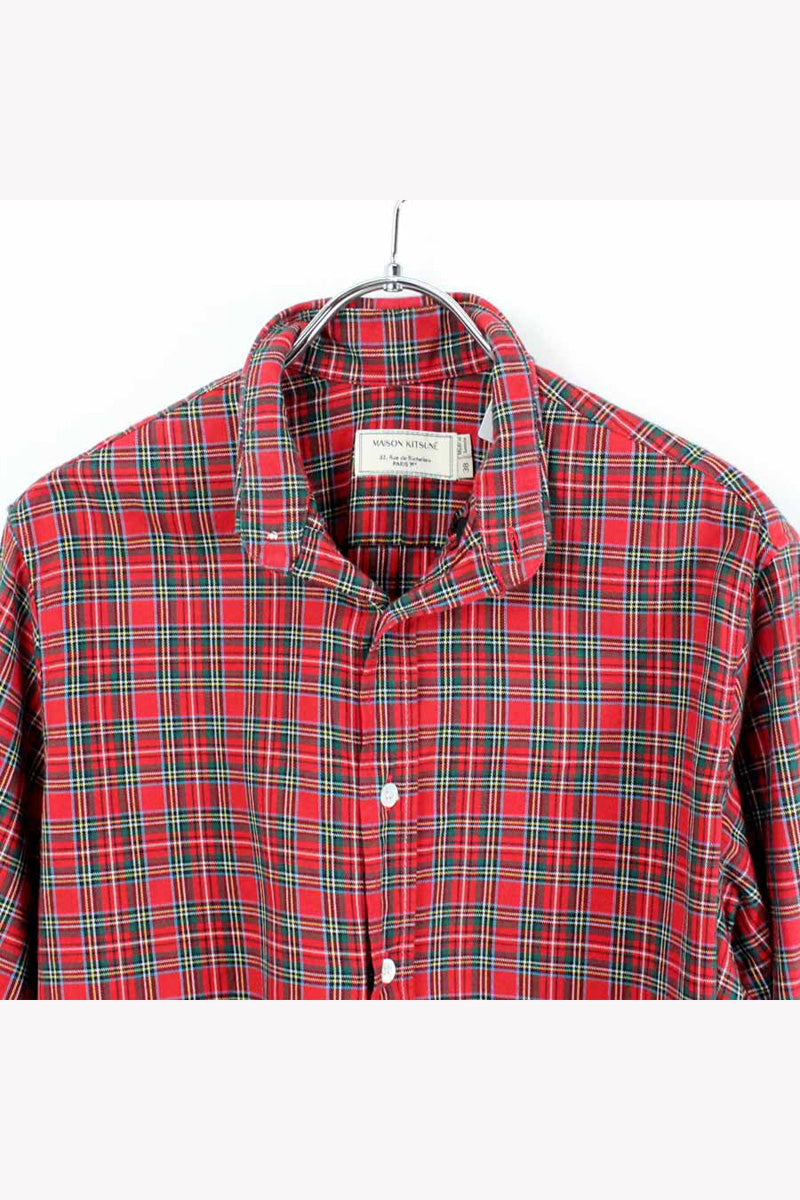 L/S CHECK SHIRT / MULTI [SIZE: 38 USED]