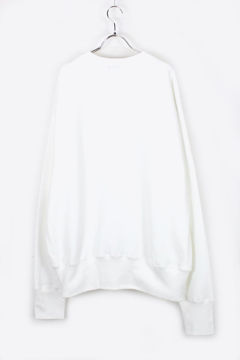 MADE IN USA #234 12OZ CROSS-KNIT CREW NECK SWEATSHIRT / WHITE