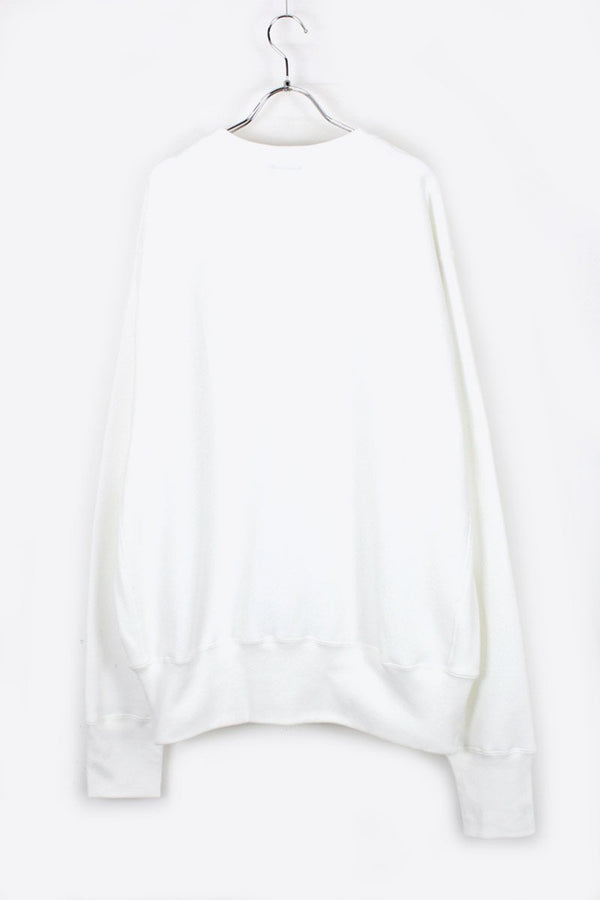 MADE IN USA #234 12OZ CROSS-KNIT CREW NECK SWEATSHIRT / WHITE