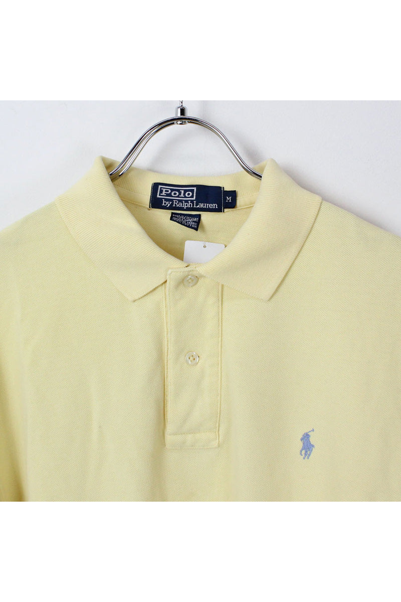 S/S POLO SHIRT / YELLOW【SIZE:M USED】
