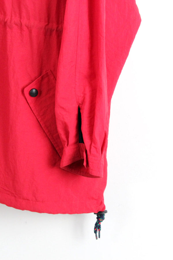 90'S NYLON ANORACK JACKET / RED【SIZE:M USED】