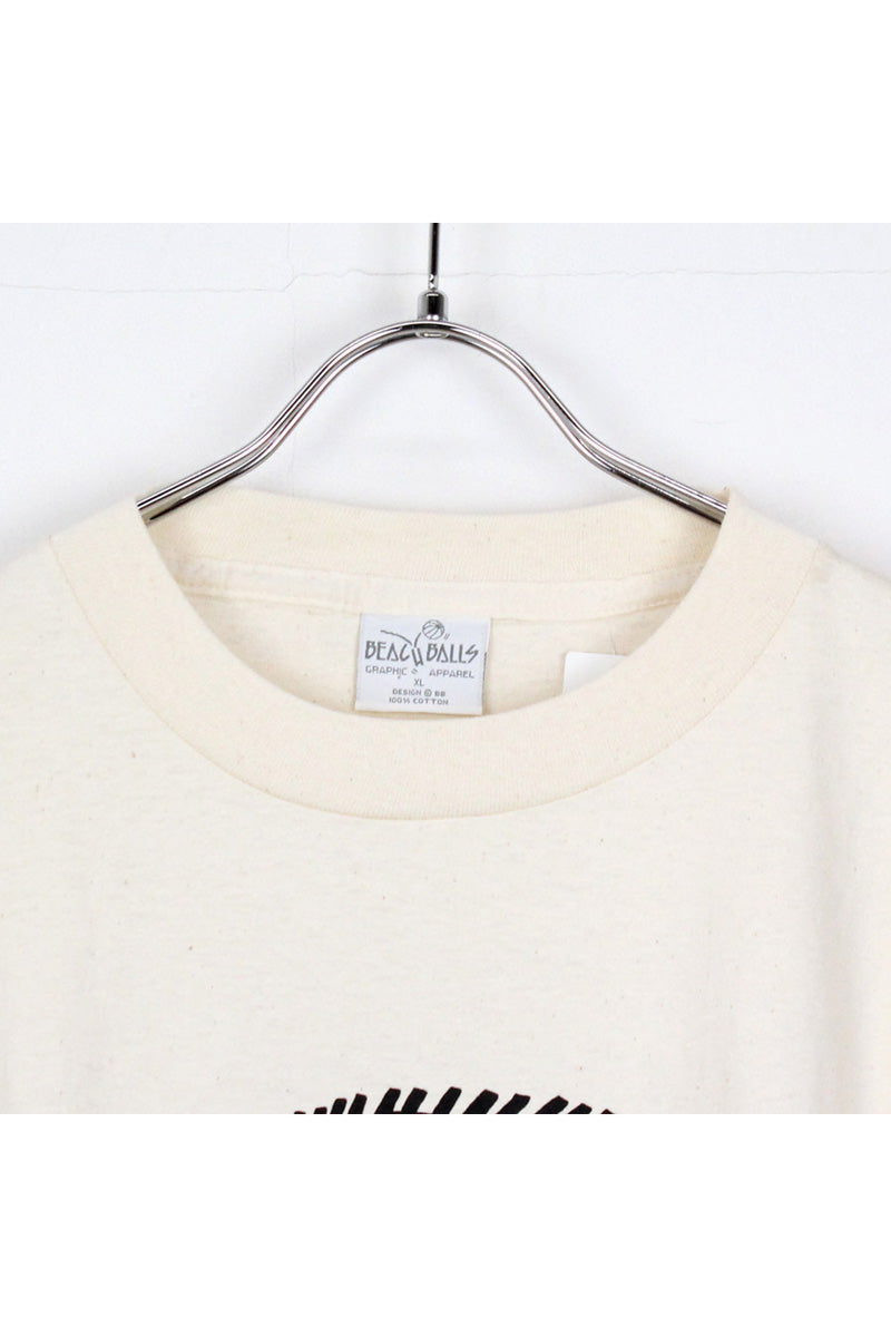 MADE IN USA FISH T-SHIRT / IVORY [SIZE: XL DEADSTOCK/NOS]