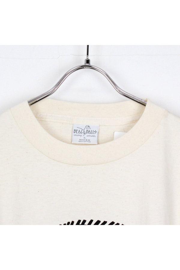 MADE IN USA FISH T-SHIRT / IVORY [SIZE: XL DEADSTOCK/NOS]