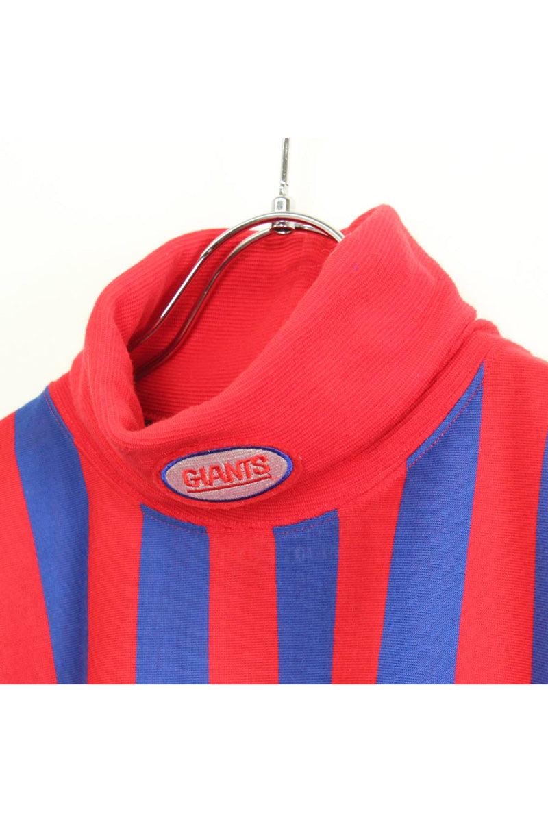 L/S BORDER TURTLE NECK T-SHIRT / RED/BLUE [SIZE:M USED]