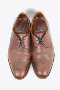 MADE IN ENGLAND PLAIN TOE LEATHER SHOES / BROWN [SIZE: US9F(27cm相当) USED]