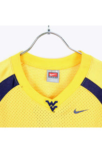 FOOTBALL GAME T-SHIRT / YELLOW [SIZE:L USED]