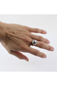 925 SILVER RING/SILVER [SIZE:19号相当 USED]