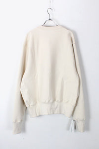 MADE IN USA #234 12OZ CROSS-KNIT CREW NECK SWEAT SHIRT / NATURAL
