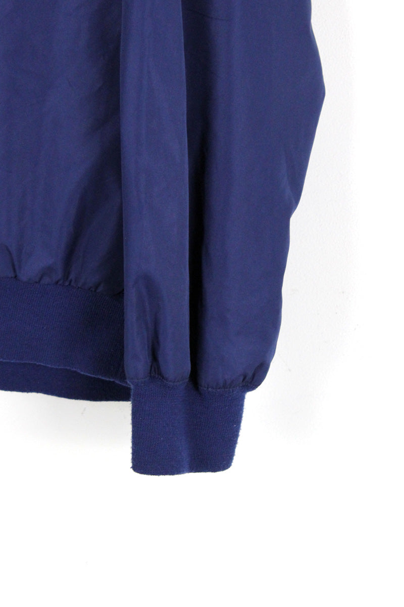 90'S PULLOVER NYLON JACKET / NAVY [SIZE: XL USED]