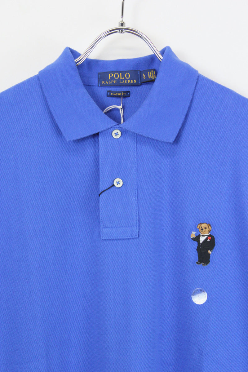 S/S BEAR 원포인트 폴로 셔츠 / BLUE【SIZE:L NEW】