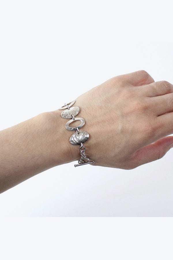 925 SILVER CHAIN BRACELET T-BAR [ONE SIZE: USED]