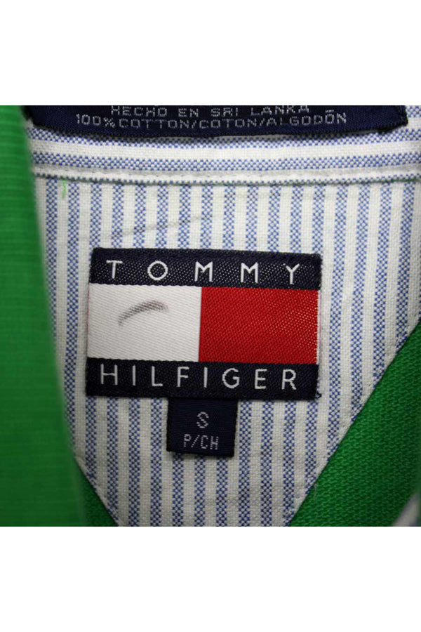 90'S S/S POLO SHIRT / GREEN【SIZE:S USED】
