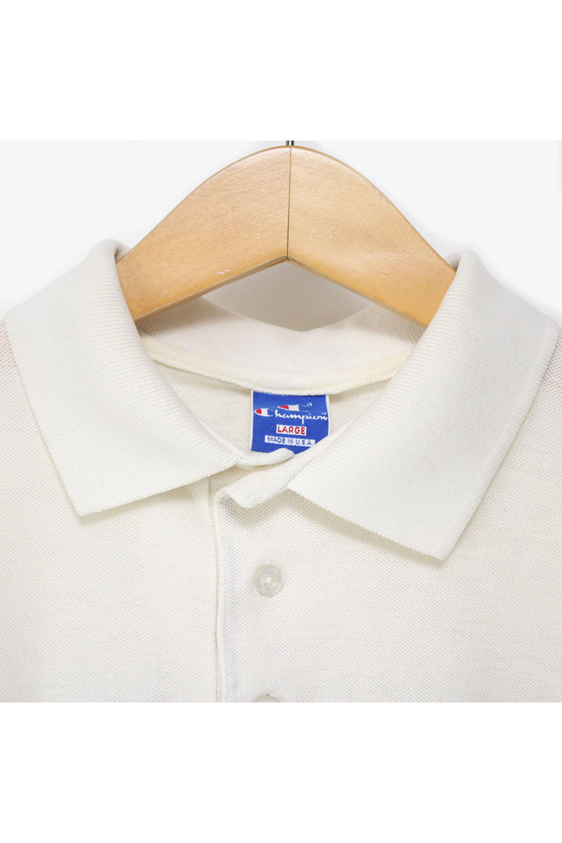 MADE IN USA 폴로 셔츠 / IVORY【사이즈:L USED】