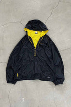 画像をギャラリービューアに読み込む, Y2K EARLY 00&#39;S HALF-ZIP NYLON JACKET / BLACK / YELLOW [SIZE: M USED]
