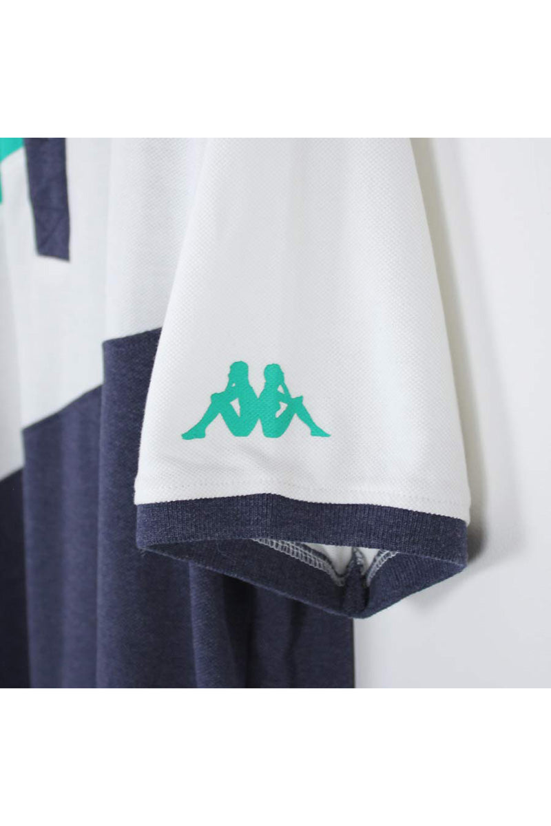 S/S POLO BORDER / GREEN/WHITE【사이즈:XXL USED】