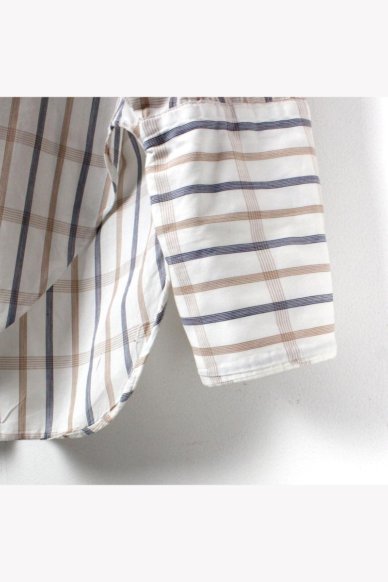 80'S L/S CHECK SHIRT / MULTI [SIZE: M相当 USED]