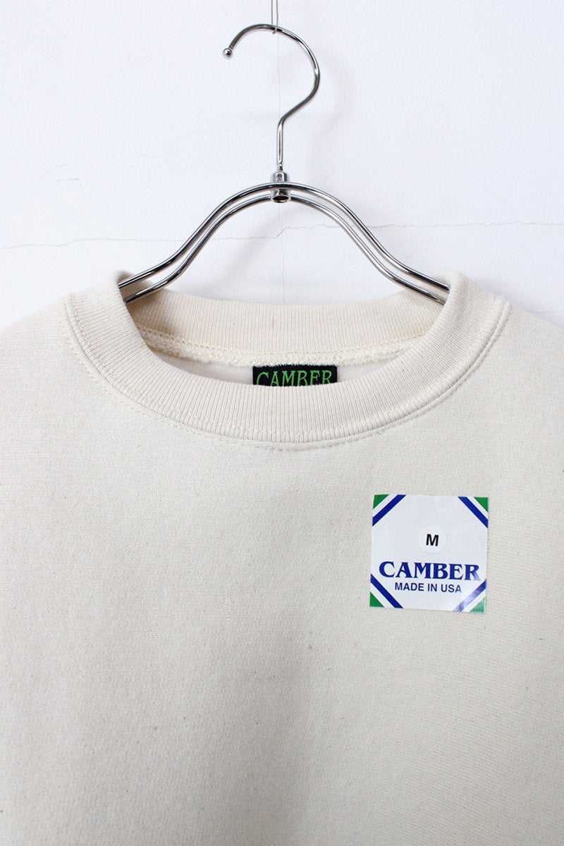 MADE IN USA #234 12OZ CROSS-KNIT CREW NECK SWEAT SHIRT / NATURAL