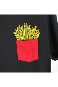 MCDONALD'S POCKET T-SHIRT / BLACK [SIZE:M USED]