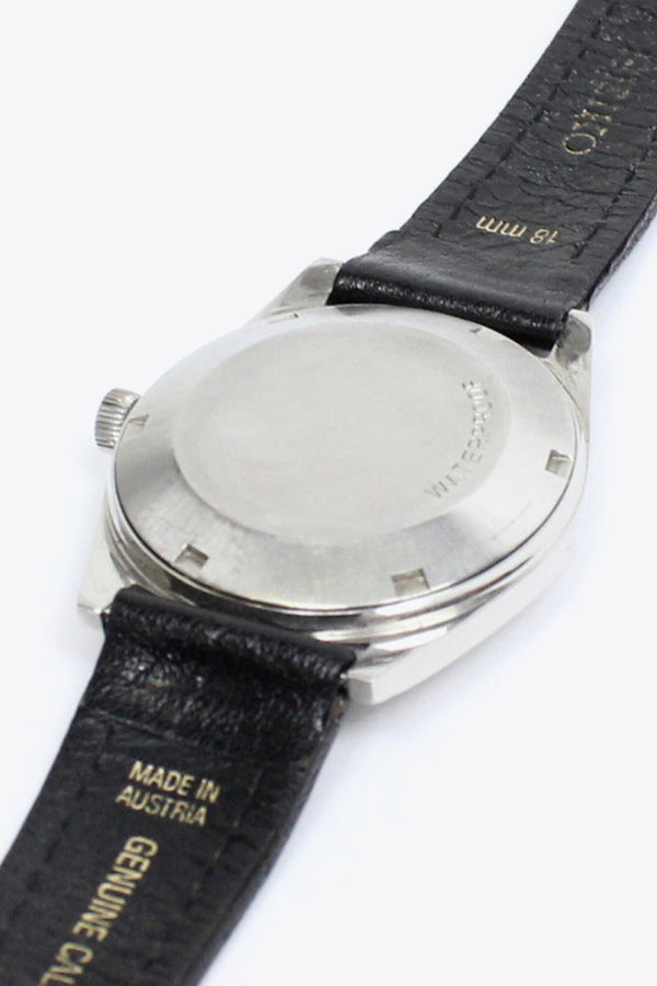 WRIST WATCH (AUTOMATIC) / SILVER BLACK【SIZE:O/S USED】