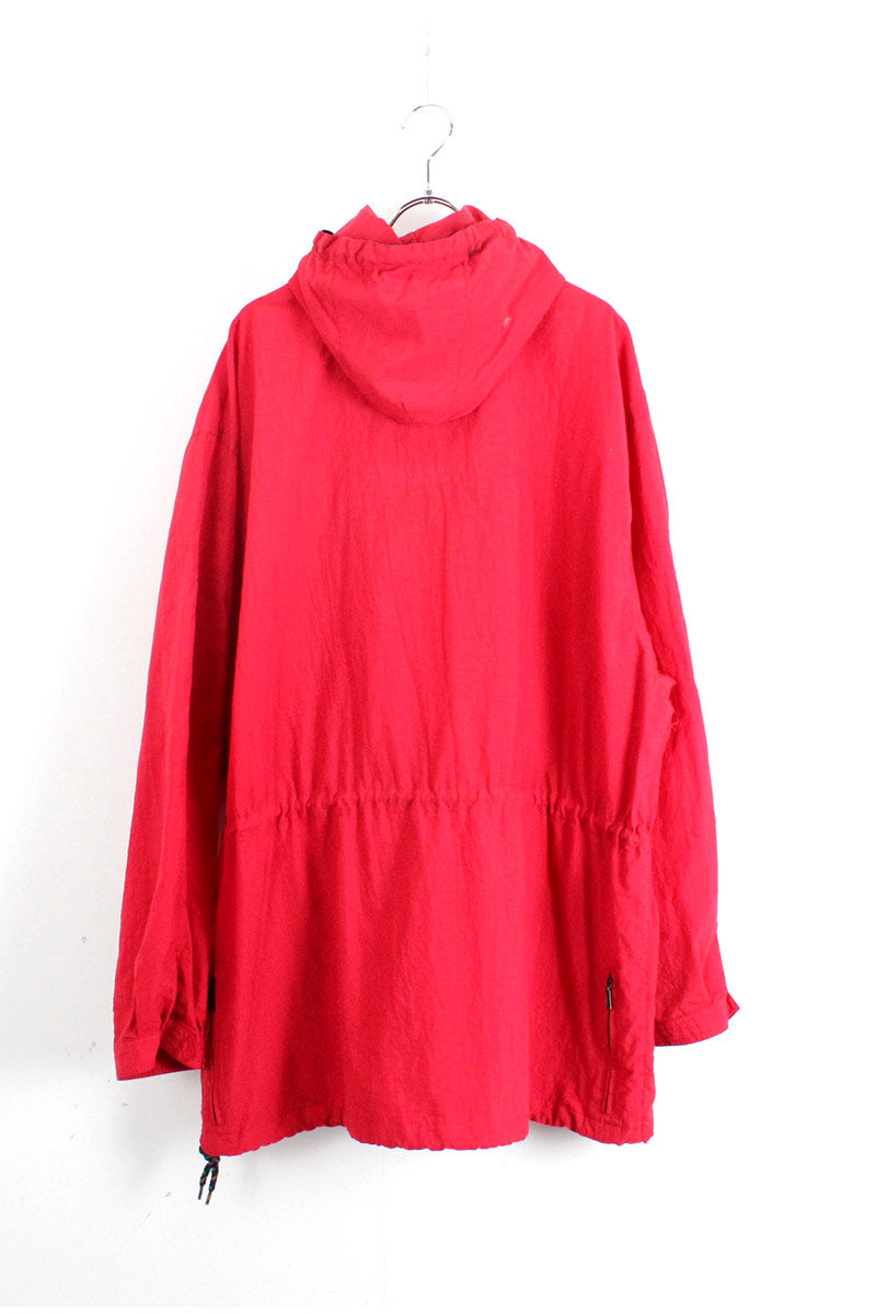 90'S NYLON ANORACK JACKET / RED【SIZE:M USED】