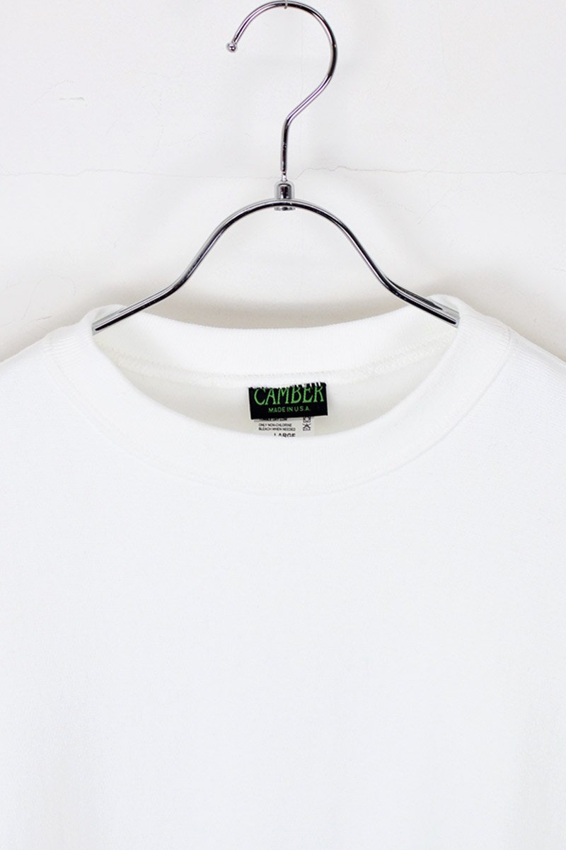 MADE IN USA #234 12OZ CROSS-KNIT CREW NECK SWEATSHIRT / WHITE