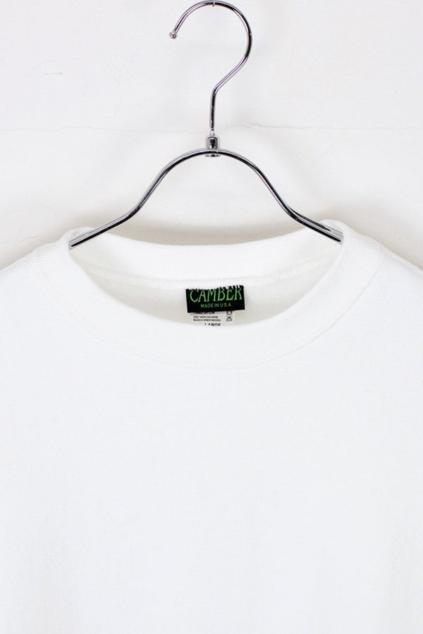 MADE IN USA #234 12OZ CROSS-KNIT CREW NECK SWEATSHIRT / WHITE