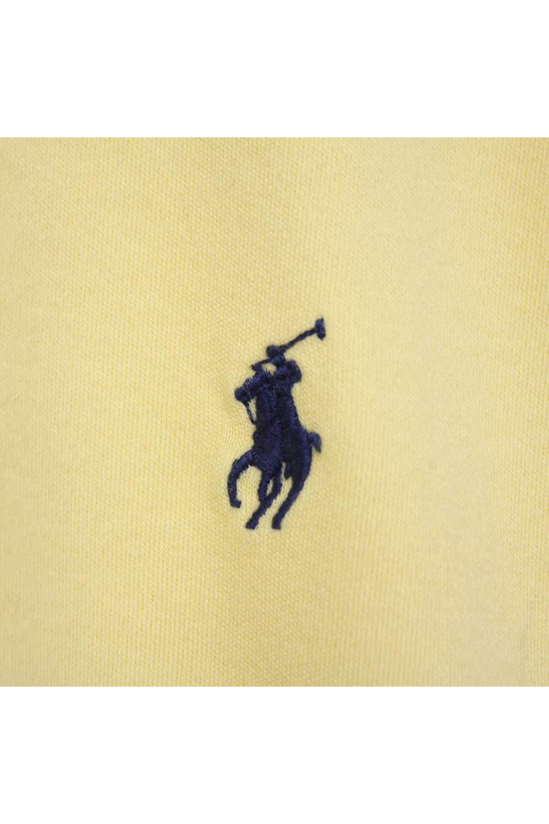 S/S EMBROIDERY LOGO POLO SHIRT / YELLOW【SIZE:M USED】