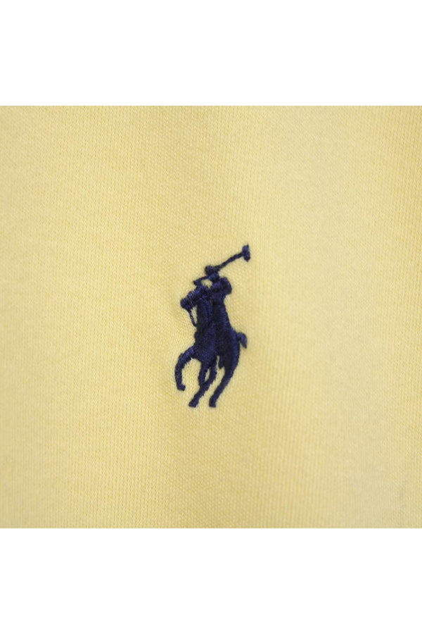 S/S EMBROIDERY LOGO POLO SHIRT / YELLOW【SIZE:M USED】