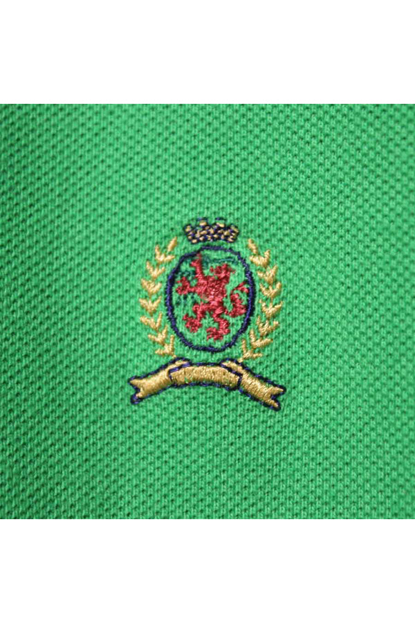 90'S S/S POLO SHIRT / GREEN【SIZE:S USED】