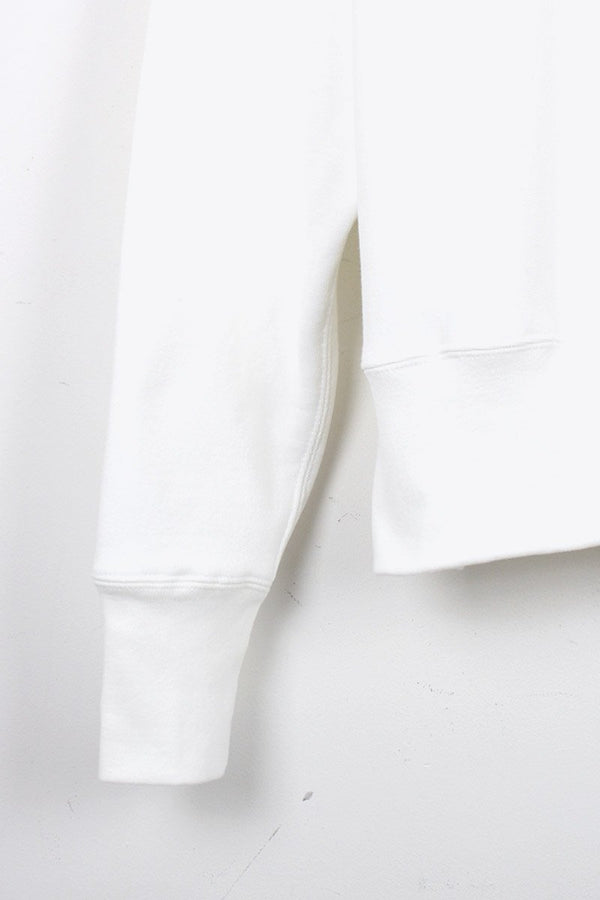 MADE IN USA #234 12OZ CROSS-KNIT CREW NECK SWEATSHIRT / WHITE