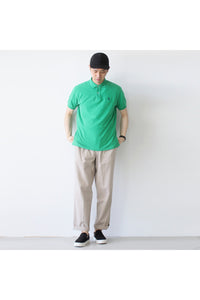 S/S EMBROIDERY LOGO POLO SHIRT / GREEN【SIZE:S USED】