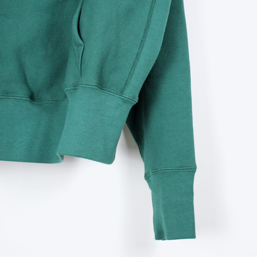 MADE IN USA #232 12OZ CROSS-KNIT PULLOVER HOODED / GREEN