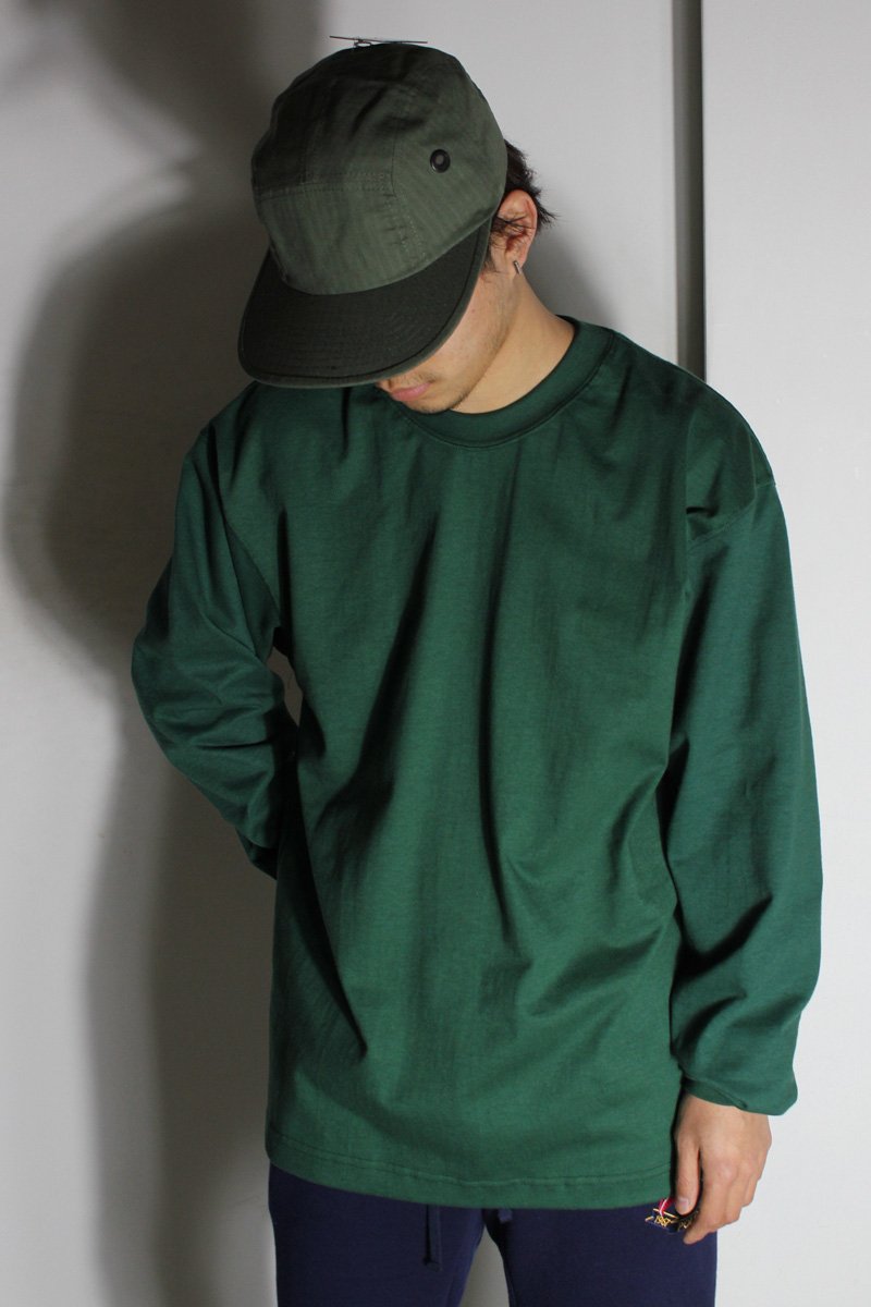 MADE IN USA #305 8OZ MAX WEIGHT L/S T-SHIRT / GREEN