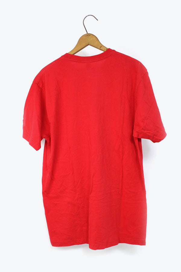MADE IN PAKISTAN LOGO T-SHIRT / RED [SIZE:XL USED]