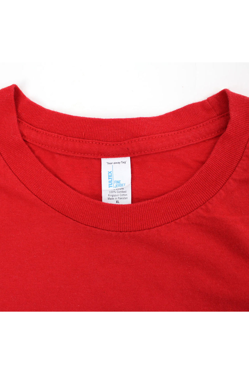 MADE IN PAKISTAN LOGO T-SHIRT / RED [SIZE:XL USED]