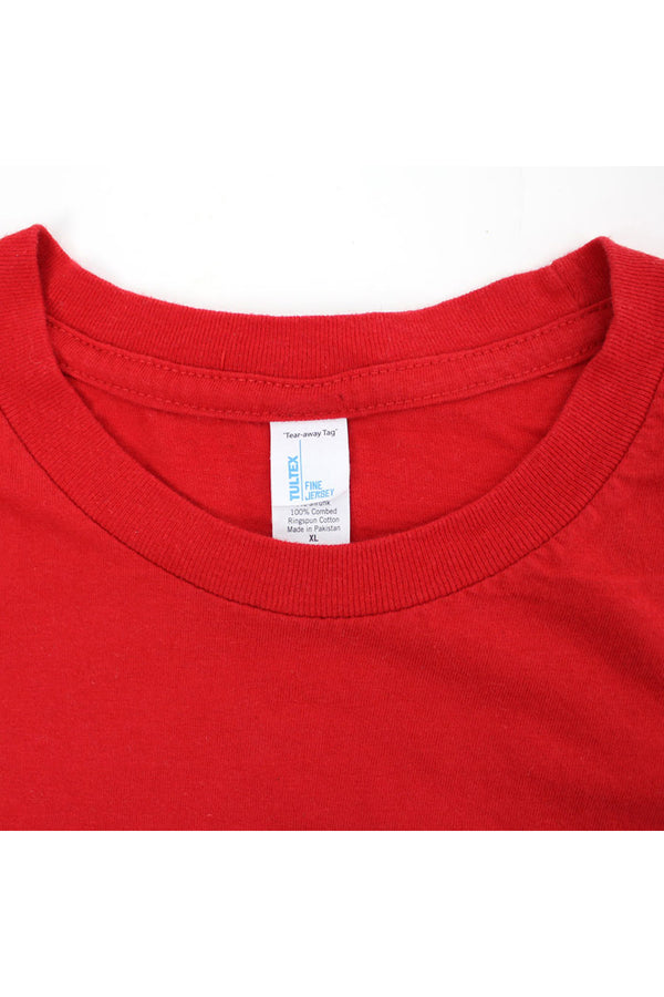 MADE IN PAKISTAN LOGO T-SHIRT / RED [SIZE:XL USED]