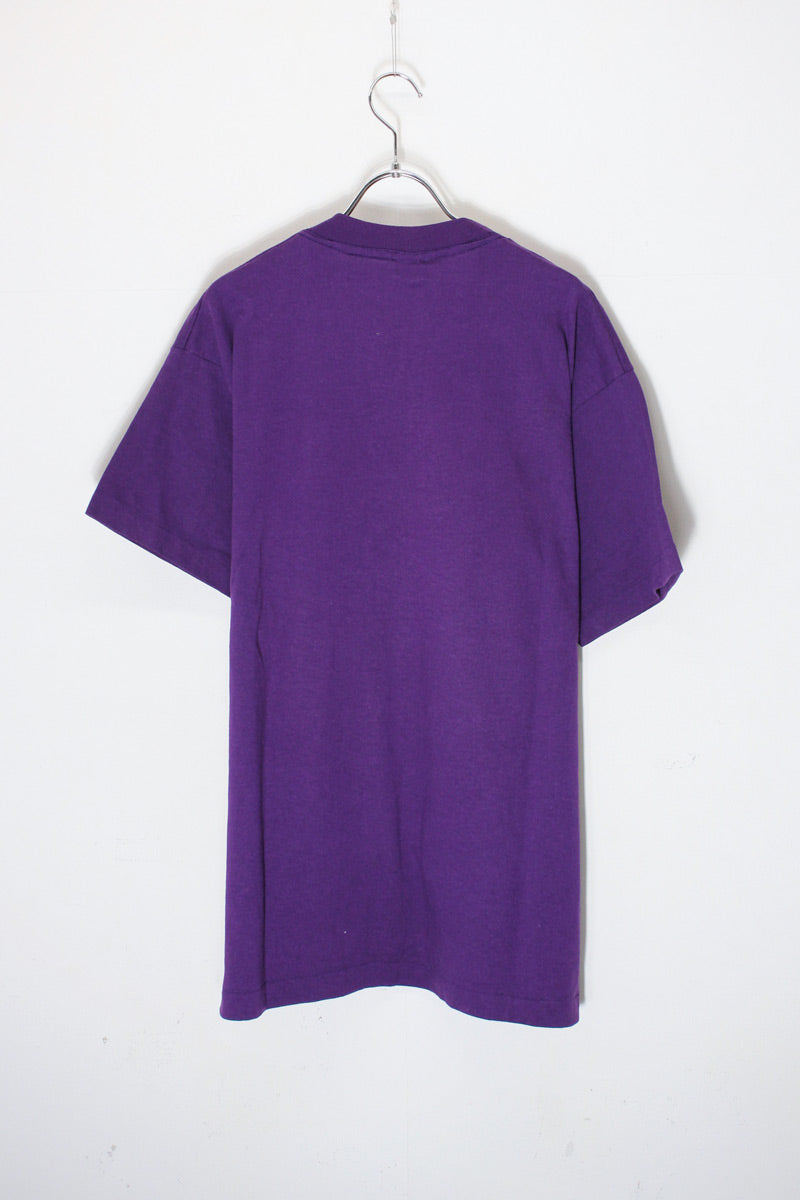 MADE IN USA 90'S S/S FLORIDA PRINT T-SHIRT / PURPLE [SIZE: XL USED]
