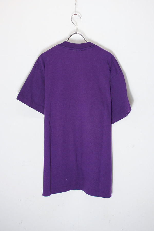 MADE IN USA 90'S S/S FLORIDA PRINT T-SHIRT / PURPLE [SIZE: XL USED]