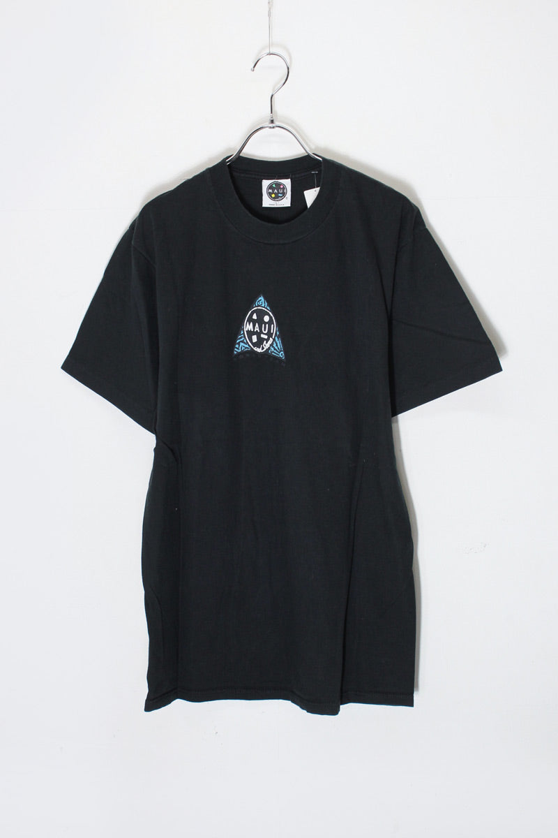 MADE IN USA 90'S S/S BACK PRINT T-SHIRT / BLACK [SIZE: L USED]
