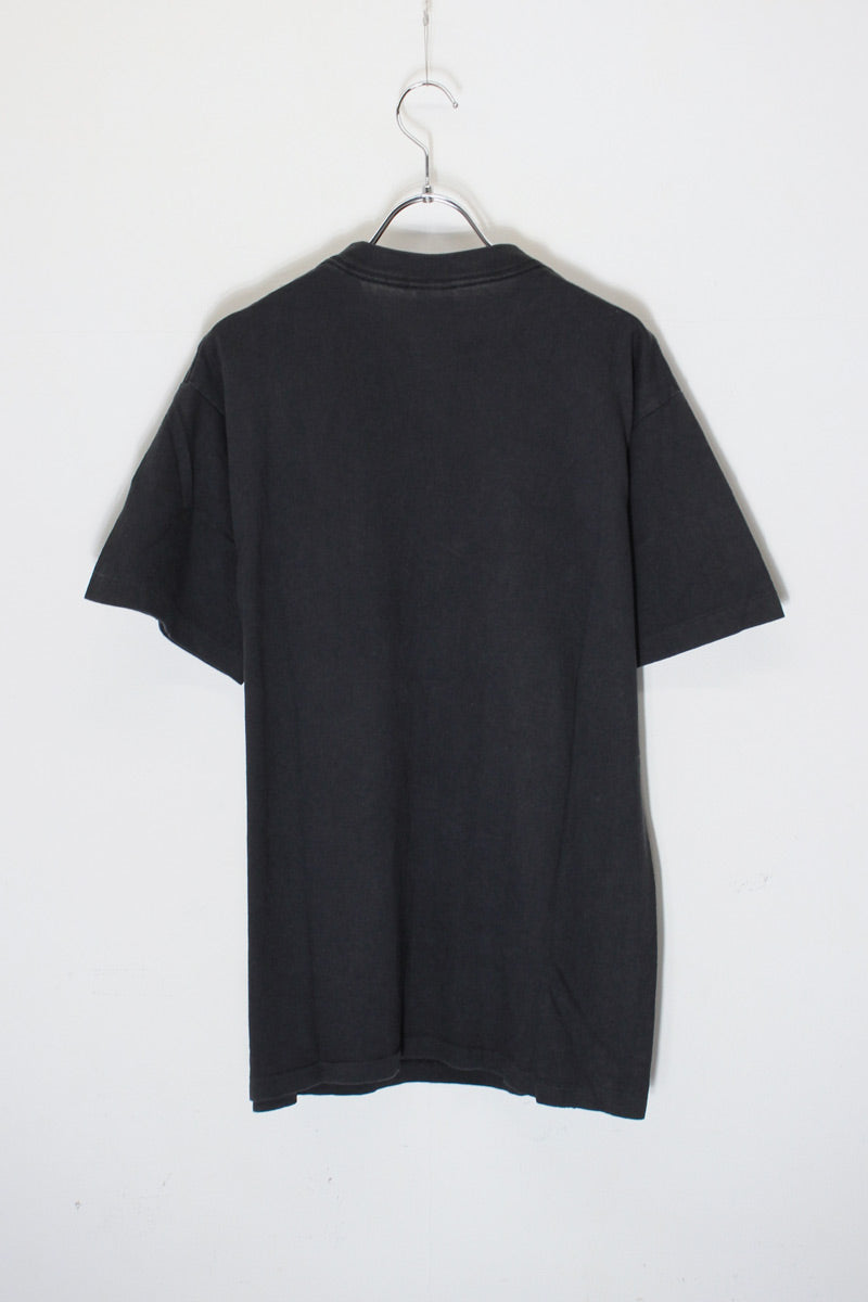 MADE IN USA 90'S S/S MIAMI HURRICANES FOOTBALL T-SHIRT / BLACK [SIZE: L USED]