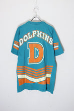 画像をギャラリービューアに読み込む, MADE IN USA 90&#39;S NFL DOLPHINS T-SHIRT / AQUA GREEN [SIZE: L USED]
