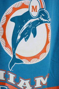 MADE IN USA 90'S NFL DOLPHINS T-SHIRT / AQUA GREEN [SIZE: L USED]