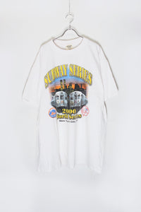 01'S S/S SUBWAY SERIES MLB NY METS T-SHIRT / WHITE [SIZE: XL USED]