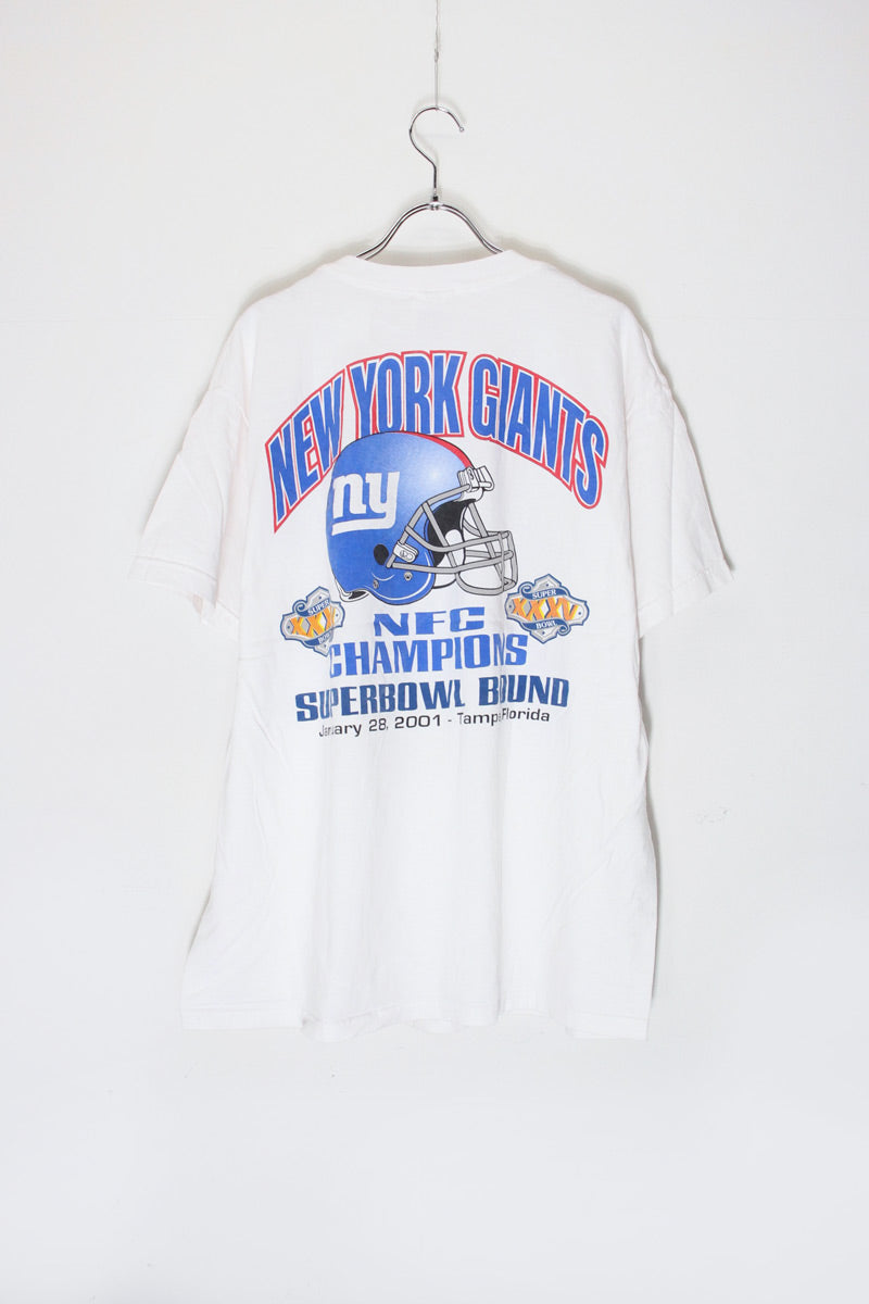01 S/S MLB NY METS T-SHIRT SUBWAY SERIES / WHITE [SIZE: XL USED]