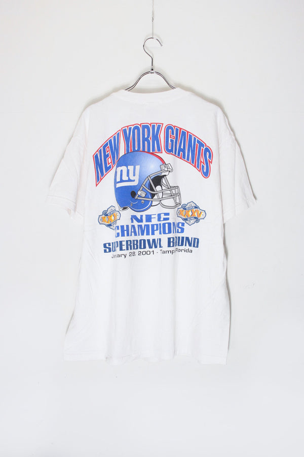 01 S/S MLB NY METS T-SHIRT SUBWAY SERIES / WHITE [SIZE: XL USED]