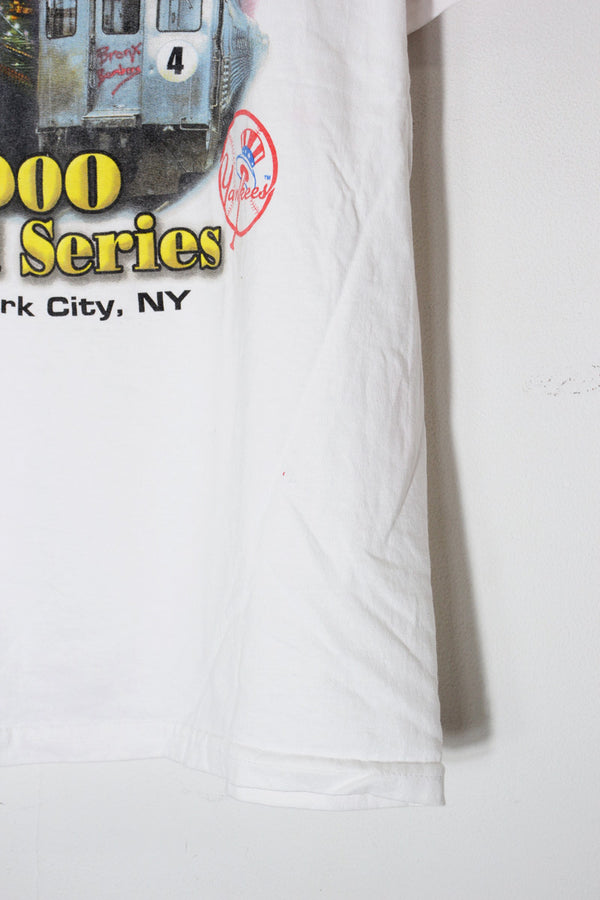 01 S/S MLB NY METS T-SHIRT SUBWAY SERIES / WHITE [SIZE: XL USED]