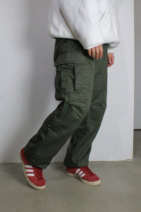 RELAXED FIT ZIPPER FLY BDU PANTS / OLIVE DRAB [NEW]